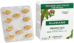 Kup Suplement diety w kapsułkach wzmacniający włosy i paznokcie - Klorane Keratin Caps Suplement Dietary Hair & Nails