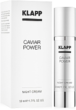 Kawiorowy krem do twarzy na noc - Klapp Caviar Power Night Cream — Zdjęcie N1