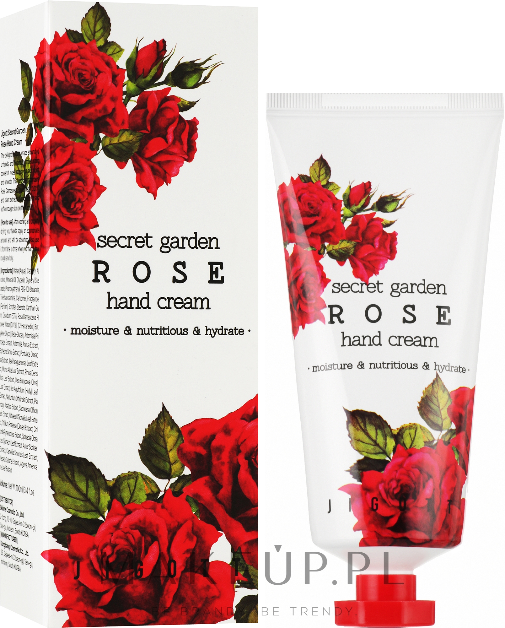 Przeciwstarzeniowy krem do rąk Lady Rose - Jigott Secret Garden Rose Hand Cream — Zdjęcie 100 ml