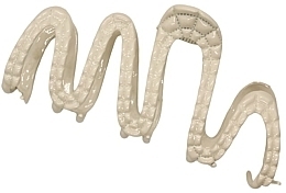 Spinka do włosów Krab, zygzak z nadrukiem, biała - Lolita Accessories — Zdjęcie N1