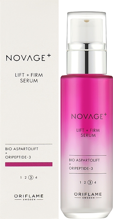 Serum liftingujące do twarzy - Oriflame Novage+ Lift + Firm Serum — Zdjęcie N2