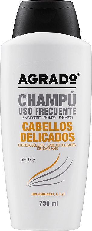 Szampon do włosów zniszczonych - Agrado Delicate Hair Shampoo — Zdjęcie N3