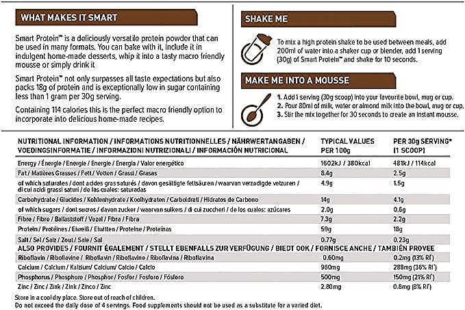 Wielofunkcyjna odżywka białkowa, czekoladowe brownie - PhD Smart Protein Chocolate Brownie — Zdjęcie N3