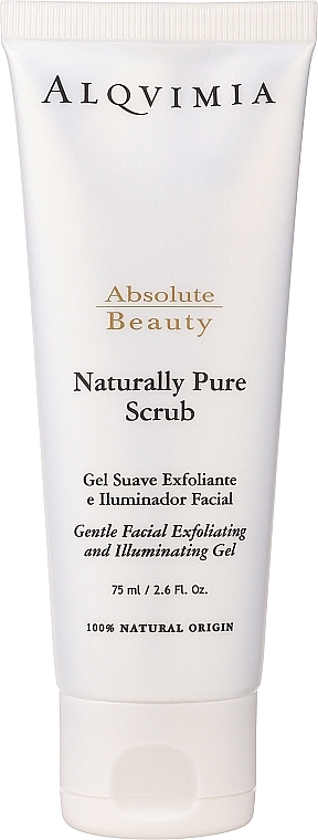 Peeling do twarzy - Alqvimia Naturally Pure Scrub Gentle Facial Exfolianting Gel — Zdjęcie N1