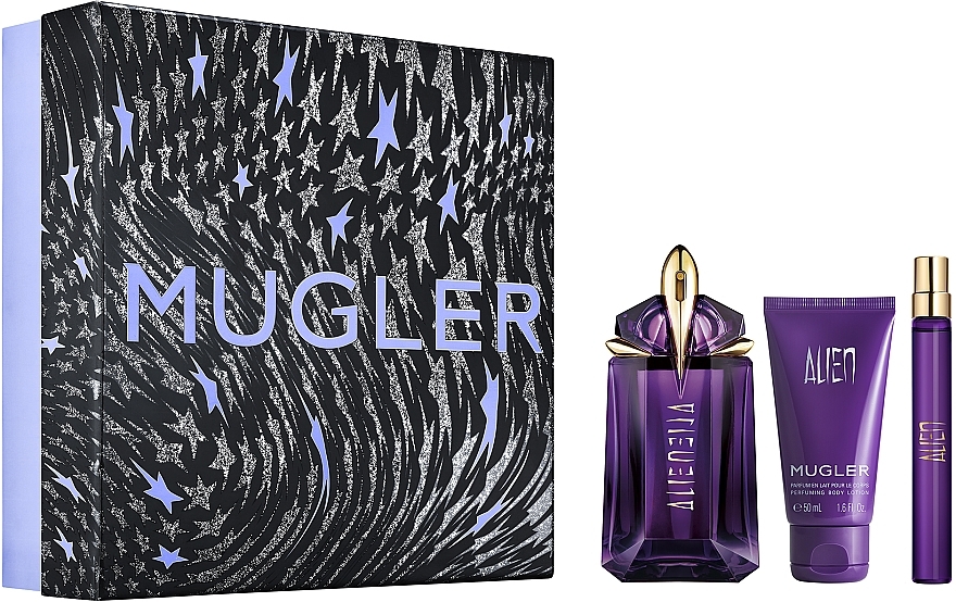 Mugler Alien - Zestaw (edp 60 ml + edp 10 ml + b/lot 50 ml) — Zdjęcie N1