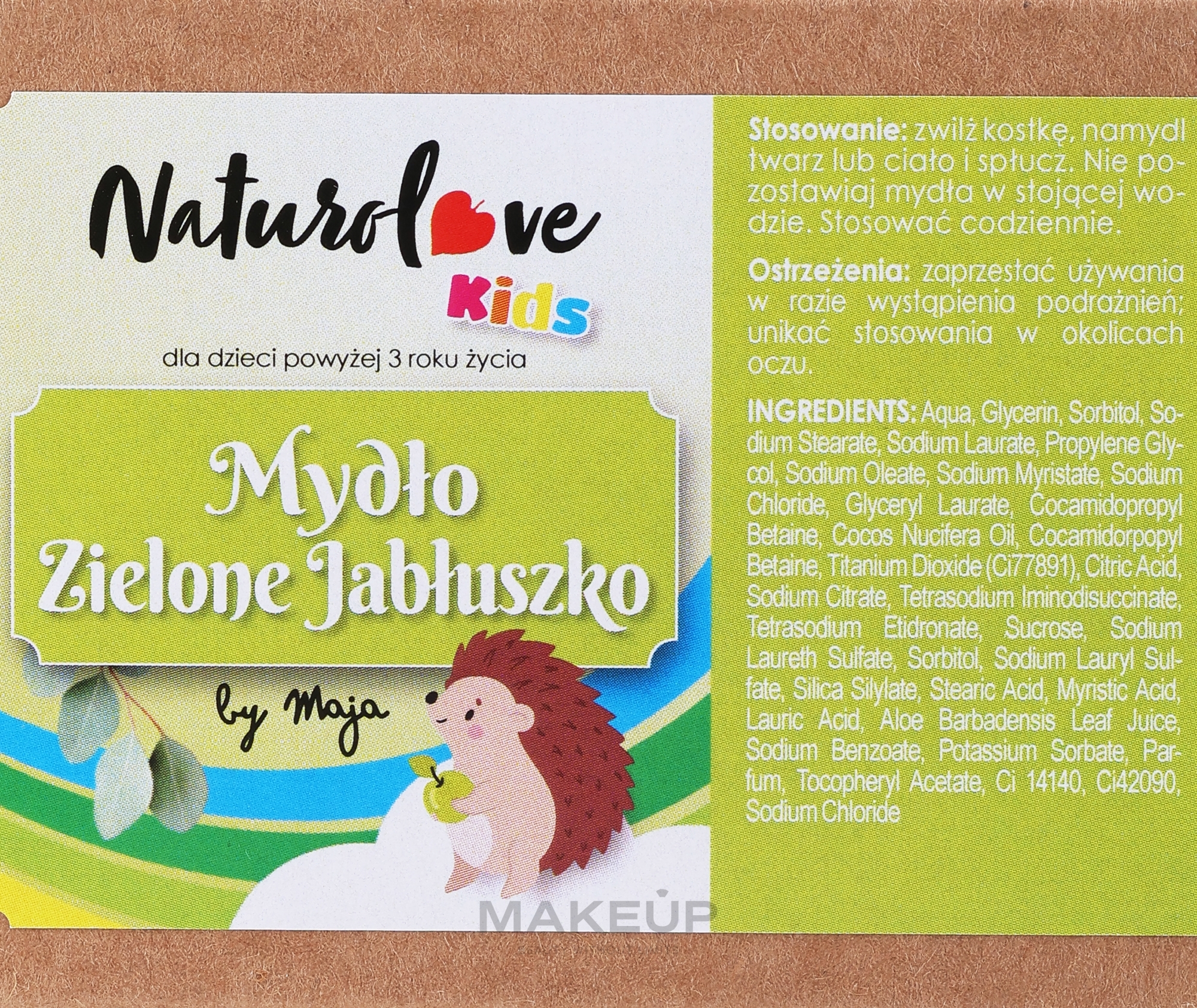 Mydło dla dzieci Zielony Wilczek - Naturolove Kids Soap — Zdjęcie 100 g