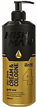 Kup Krem po goleniu do twarzy dla mężczyzn - Nishman After Shave Cream Cologne 2in1 Gold One №04