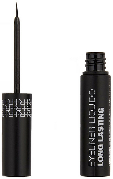 Wodoodporny eyeliner w płynie - Rougj+ Glamtech Waterproof Long-Lasting Liquid Eyeliner — Zdjęcie N1