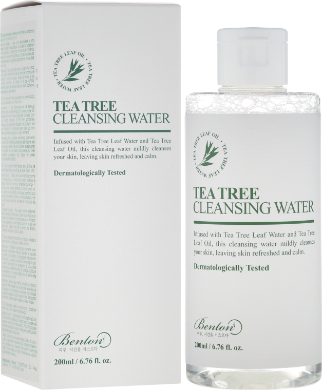 Woda micelarna z hydrolatem i olejkiem z drzewa herbacianego - Benton Tea Tree Cleansing Water — Zdjęcie N1
