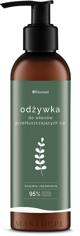 Ziołowa odżywka normalizująca do włosów przetłuszczających się - Fitomed Polskie zioła Zioła i biotyna — Zdjęcie 200 g