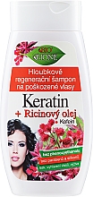 Regenerujący szampon do włosów zniszczonych - Bione Cosmetics Keratin + Castor Oil — Zdjęcie N3