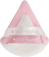 Zestaw puszków do nakładania pudru, 2 szt. - Brushworks Triangular Powder Puff Duo — Zdjęcie N2