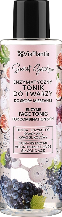 Tonik do cery mieszanej - Vis Plantis Secret Garden Enzyme Face Tonic for Combination Skin — Zdjęcie N1