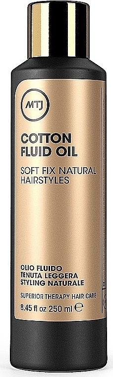 PRZECENA! Płyn do stylizacji włosów kręconych - MTJ Cosmetics Superior Therapy Cotton Fluid Oil * — Zdjęcie N2