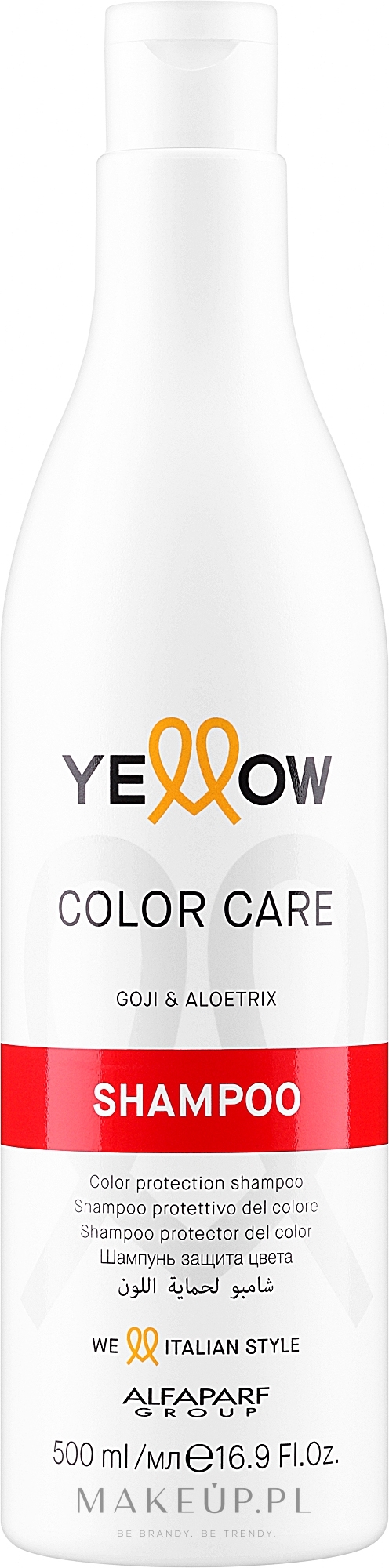 Szampon chroniący kolor włosów - Yellow Color Care Shampoo — Zdjęcie 500 ml