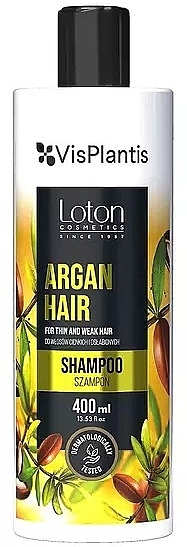 Szampon do włosów cienkich i osłabionych z olejem arganowym - Vis Plantis Loton Argan Hair Shampoo — Zdjęcie N1