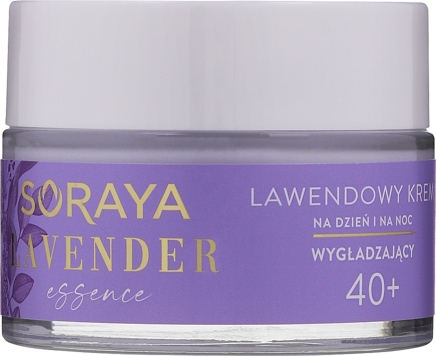 Lawendowy krem wygładzający do twarzy na dzień i na noc 40+ - Soraya Lavender Essence — Zdjęcie N2