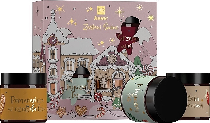 Zestaw - Hiskin Home Set (candle/100ml*4) — Zdjęcie N1