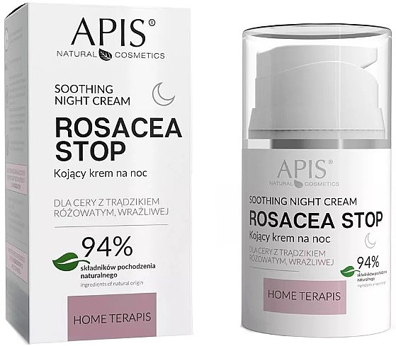 PRZECENA! Kojący krem do twarzy na noc - APIS Professional Rosacea-Stop Redness Night Cream * — Zdjęcie N2
