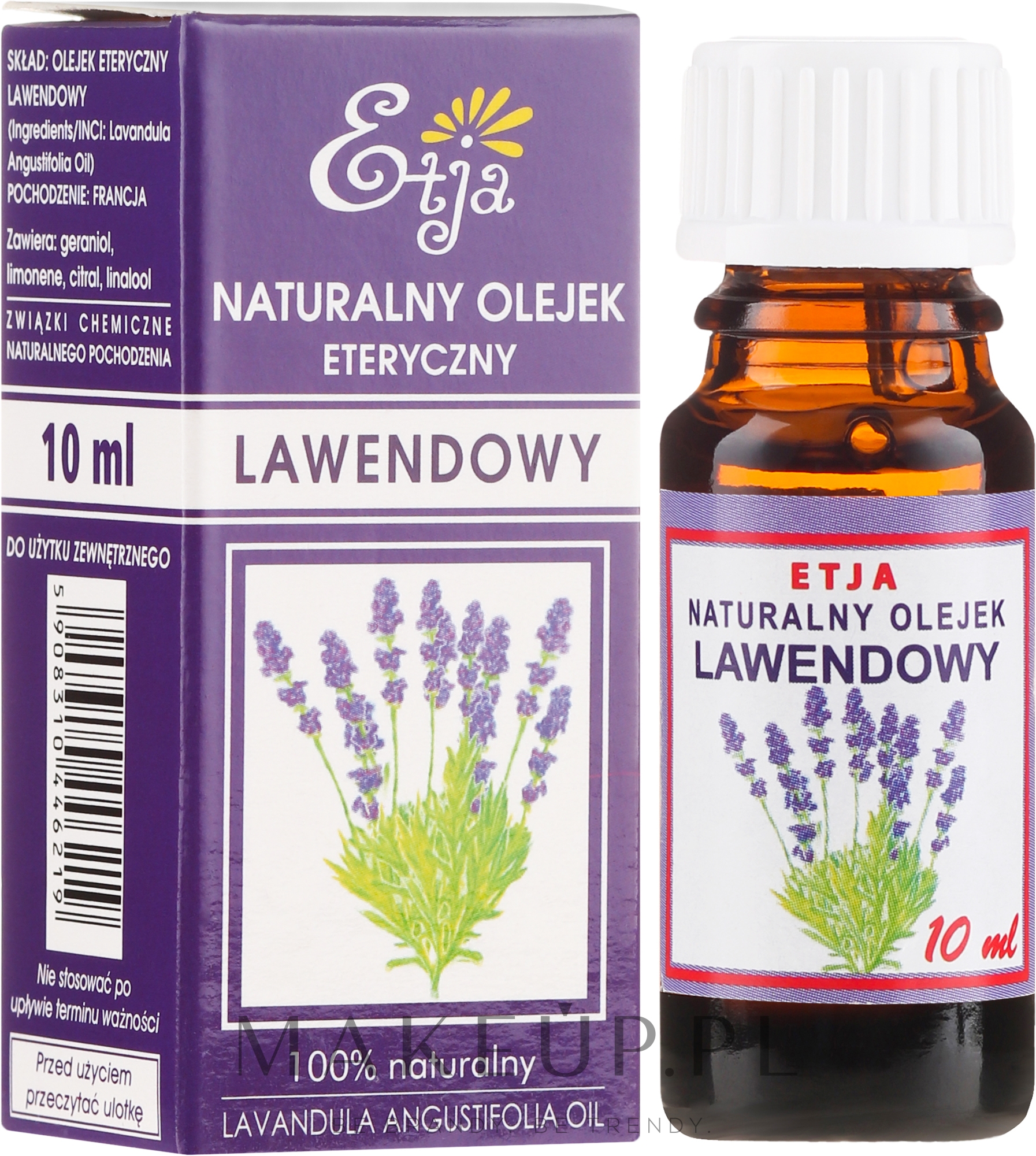 Naturalny olejek lawendowy - Etja Natural Essential Oil — Zdjęcie 10 ml