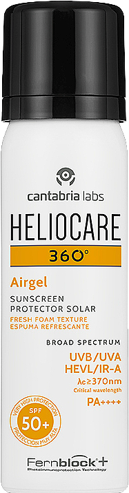 Filtr przeciwsłoneczny do ciała SPF 50+ - Cantabria Labs Heliocare 360° Airgel — Zdjęcie N2