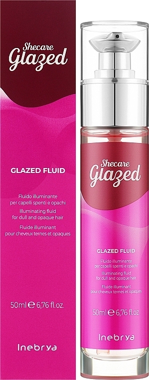 Rozświetlający fluid do włosów - Inebrya Shecare Glazed Fluid — Zdjęcie N2