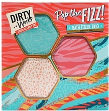 Zestaw bomb do kąpieli, 3 sztuki - Dirty Works Pop The Fizz Bath Fizzer Trio — Zdjęcie N1