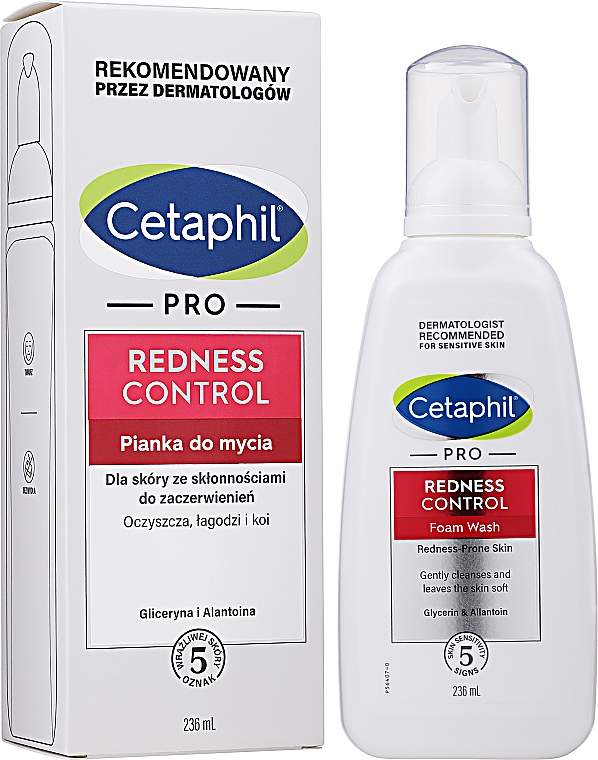 Złuszczająca pianka do mycia twarzy - Cetaphil Pro Redness Control Daily Foam Wash — Zdjęcie N2