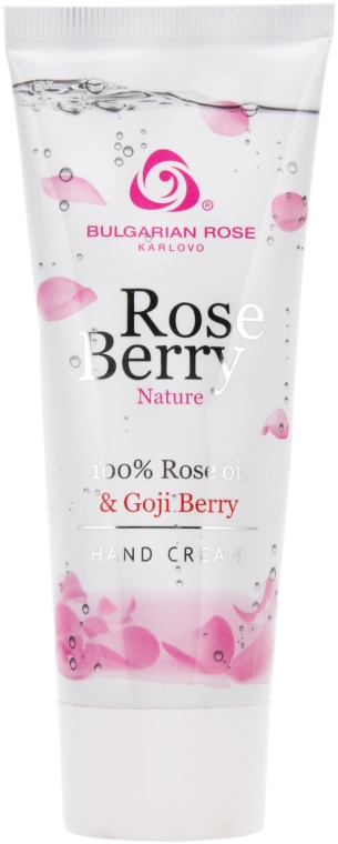 Krem do rąk z olejkiem różanym i jagodami goji - Bulgarian Rose Rose Berry Nature Hand Cream