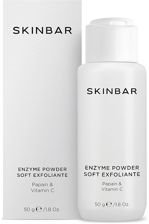 Delikatny enzymatyczny puder do twarzy z papainą i witaminą C - SKINBAR Papain & Vitamin C Enzyme Powder — Zdjęcie N1