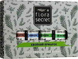 Kup Zestaw do sauny Choinka - Flora Secret (oil/10ml + oil/10ml + oil/10ml + oil/10ml)