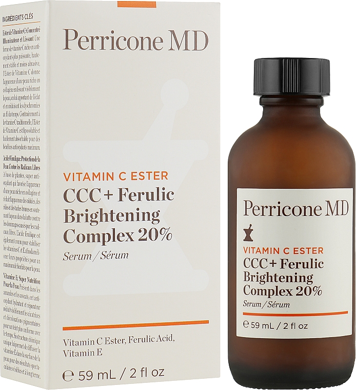 Serum do twarzy z witaminą C i kwasem ferulowym - Perricone MD Vitamin C Ester CCC + Ferulic Brightening Complex 20%	 — Zdjęcie N2