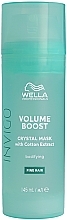 Przezroczysta maska zwiększająca objętość włosów - Wella Professionals Invigo Volume Boost Crystal Mask — Zdjęcie N1