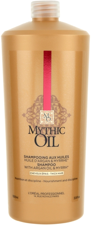 Szampon dyscyplinujący do włosów grubych - L'Oreal Professionnel Mythic Oil Shampoo Thick Hair — Zdjęcie N3