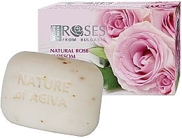 Mydło w kostce z płatkami róży - Nature of Agiva Rose Soap — Zdjęcie N1