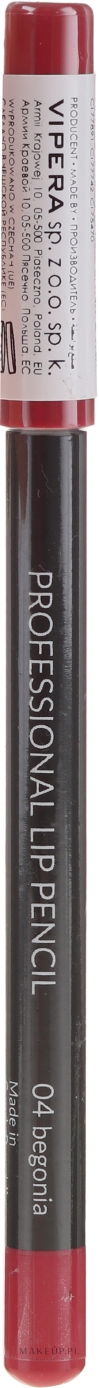 Kredka do ust - Vipera Professional Lip Pencil — Zdjęcie 04 - Begonia