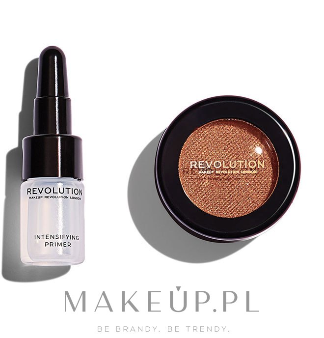 Zestaw do makijażu oczu - Makeup Revolution Flawless Foils (eyeshadow 2 g + primer 2 ml)  — Zdjęcie Conflict