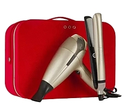 Kup Zestaw - Ghd Deluxe Platinum+ Set Limited Edition (h/dryer/1pc + h/straightener/1pc + bag/1pc)