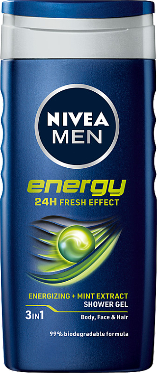 Energetyzujący żel pod prysznic dla mężczyzn - NIVEA MEN Energy Shower Gel — Zdjęcie N1
