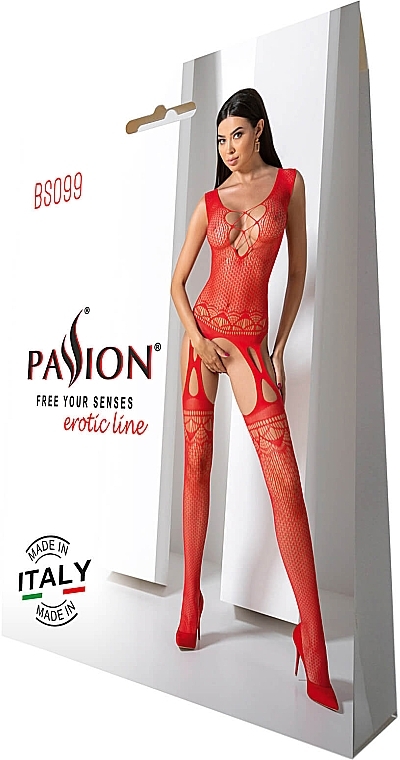 Body erotyczne BS099, red - Passion Bodystocking — Zdjęcie N1