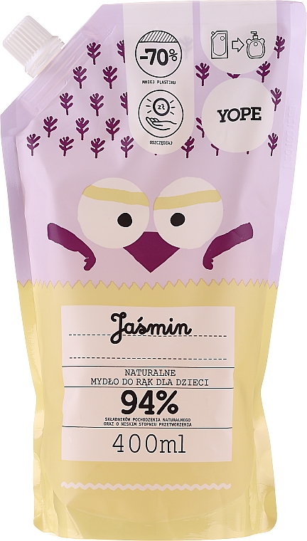 Naturalne mydło do rąk dla dzieci Jaśmin - Yope Jasmine Natural Nand Soap For Kids (uzupełnienie)