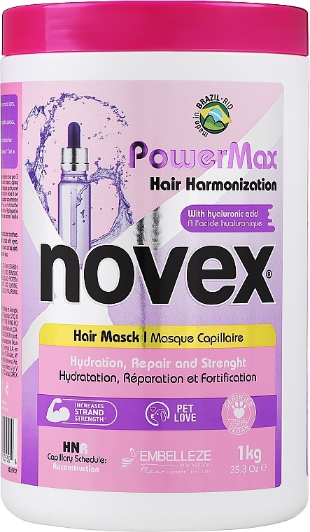 Maska do włosów - Novex PowerMax Hair Harmonization Shampoo — Zdjęcie N1