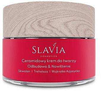 Rewitalizujący krem do twarzy z ceramidami - Slavia Cosmetics — Zdjęcie N2