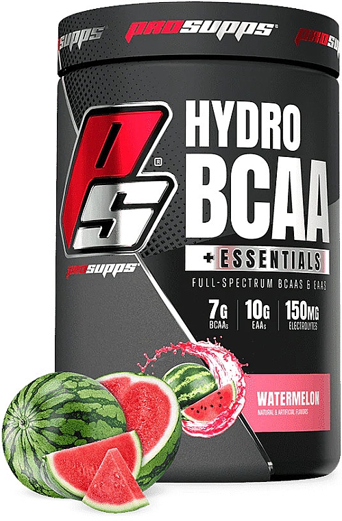 Kompleks przedtreningowy - Pro Supps Hydro BCAA + Essentials Watermelon — Zdjęcie N1