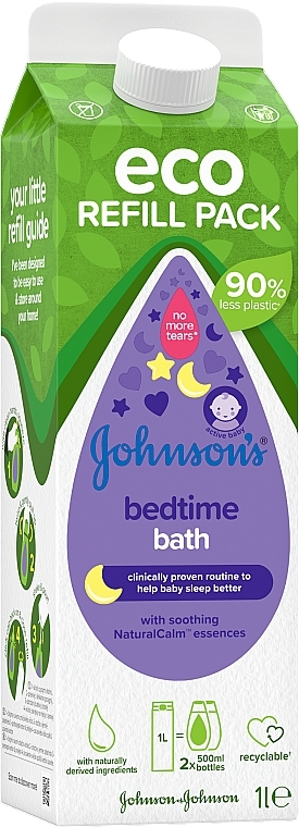 Płyn do kąpieli na dobranoc (uzupełnienie) - Johnson’s® Baby Bedtime Refill — Zdjęcie N2