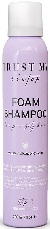 Szampon w piance do włosów niskoporowatych - Trust My Sister Low Porosity Hair Foam Shampoo — Zdjęcie N1