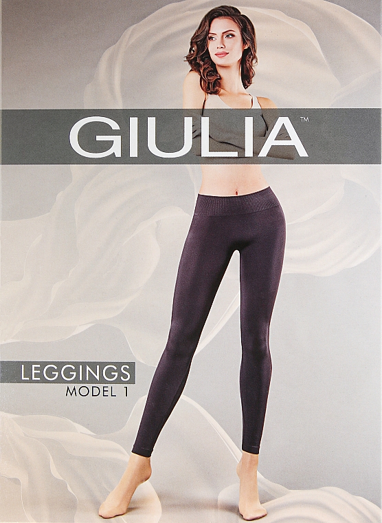 Legginsy damskie, bianco - Giulia — Zdjęcie N4