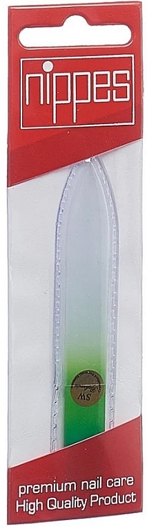 Szklany pilnik do paznokci w etui, 9 cm - Nippes Solingen Glass Nail File — Zdjęcie N1