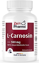 Kup Suplement diety L-karnozyna, 500 mg - ZeinPharma L-Carnosine 500mg