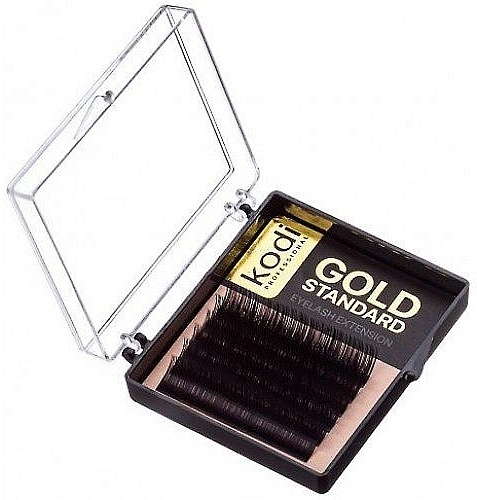 Sztuczne rzęsy Gold Standard C 0,03 (6 rzędów: 12 mm) - Kodi Professional — Zdjęcie N1